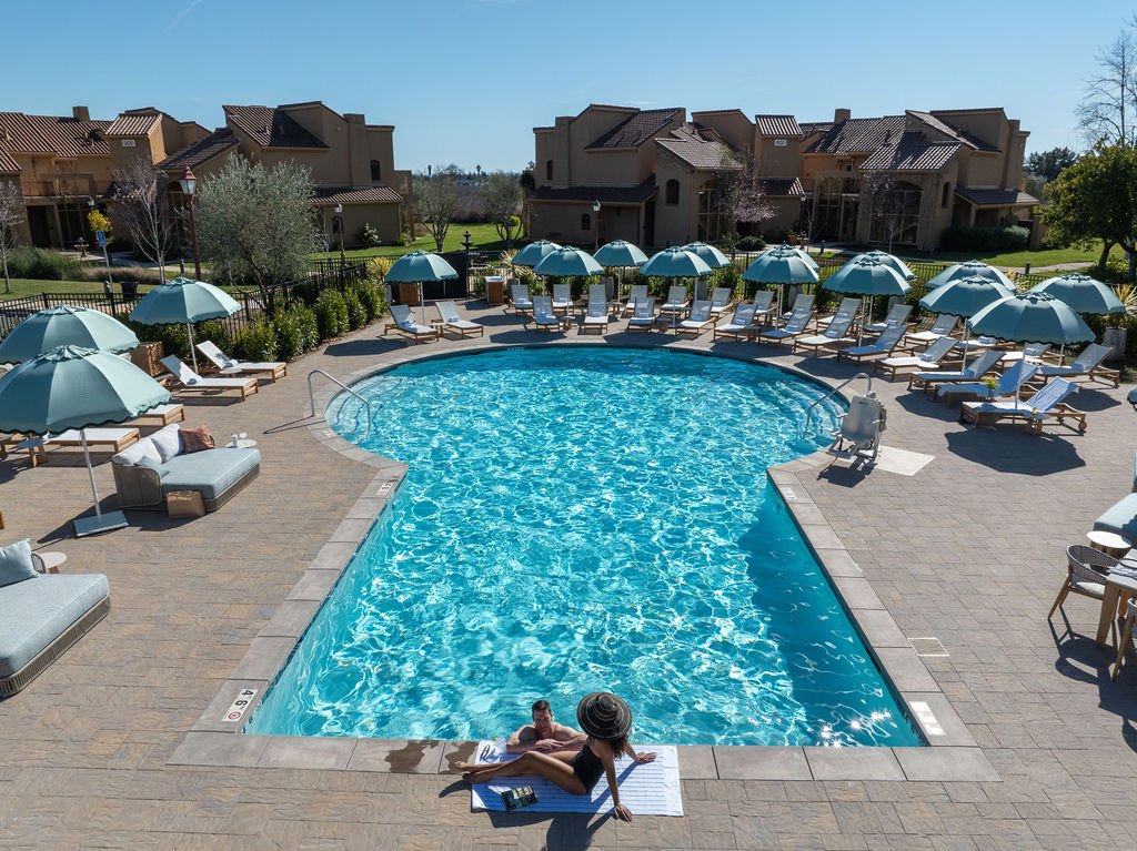 Couple at pool