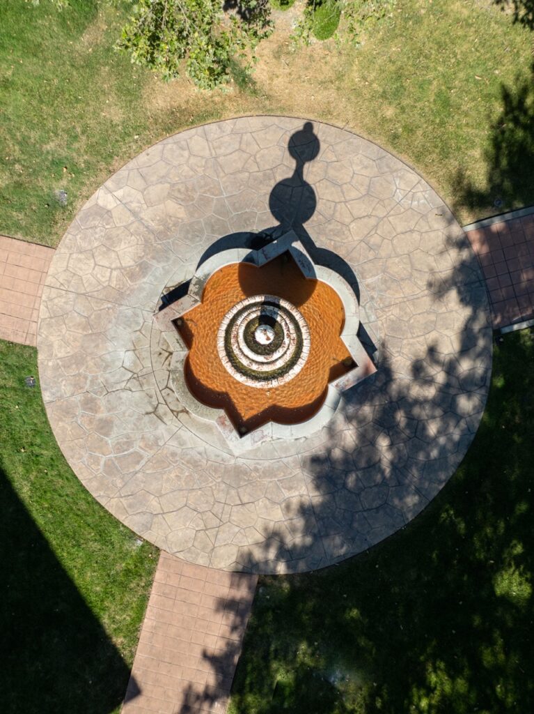 Fountain from above large