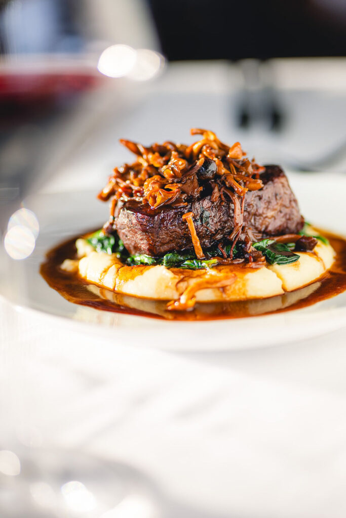 Steak filet dish