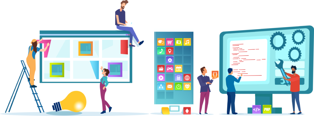 Web team graphic