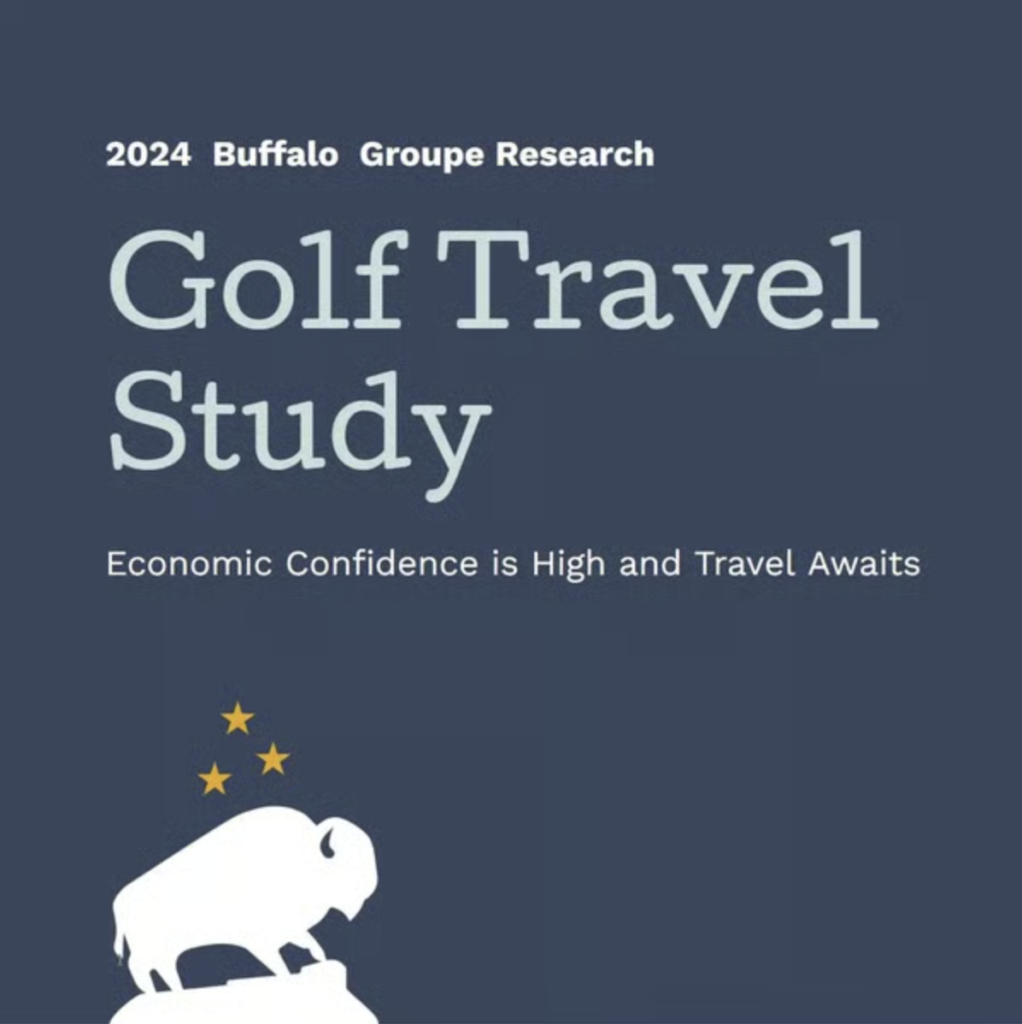 2024 Buffalo Groupe Research Golf travel study, economic confidence is High and travel awaits